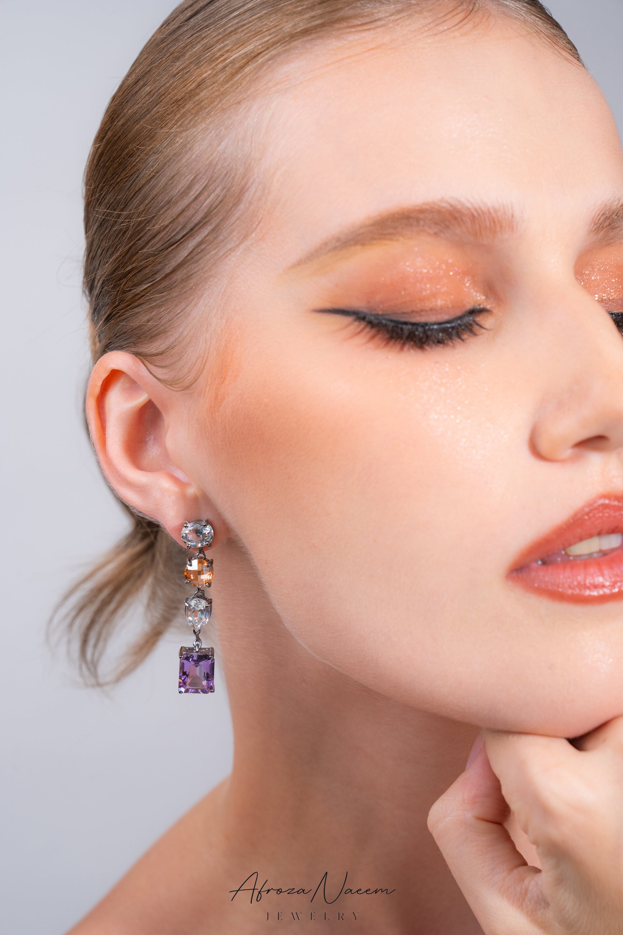 Stones Drop Earrings