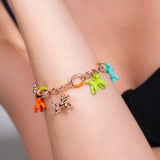 Gold Animal Charm Bracelet
