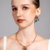 Formal Fantasy Garden Corsage Earrings