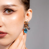 Formal Fantasy Garden Corsage Earrings