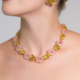 Gemstone Flower Custom-Made Necklace