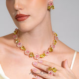 Gemstone Flower Custom-Made Necklace