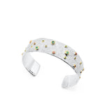 Sterling Silver Rustic Fantasy Sapphire Cuff