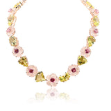 Gemstone Flower Custom-Made Necklace