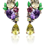 Sunny Garden Cluster Bouquet Dangle Earrings