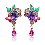 Flower Garden Gemstones Earrings