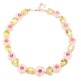 Gemstone Flower Custom-Made Necklace
