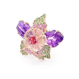 Pink Blooming Flower Ring