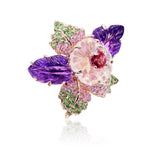 Pink Blooming Flower Ring
