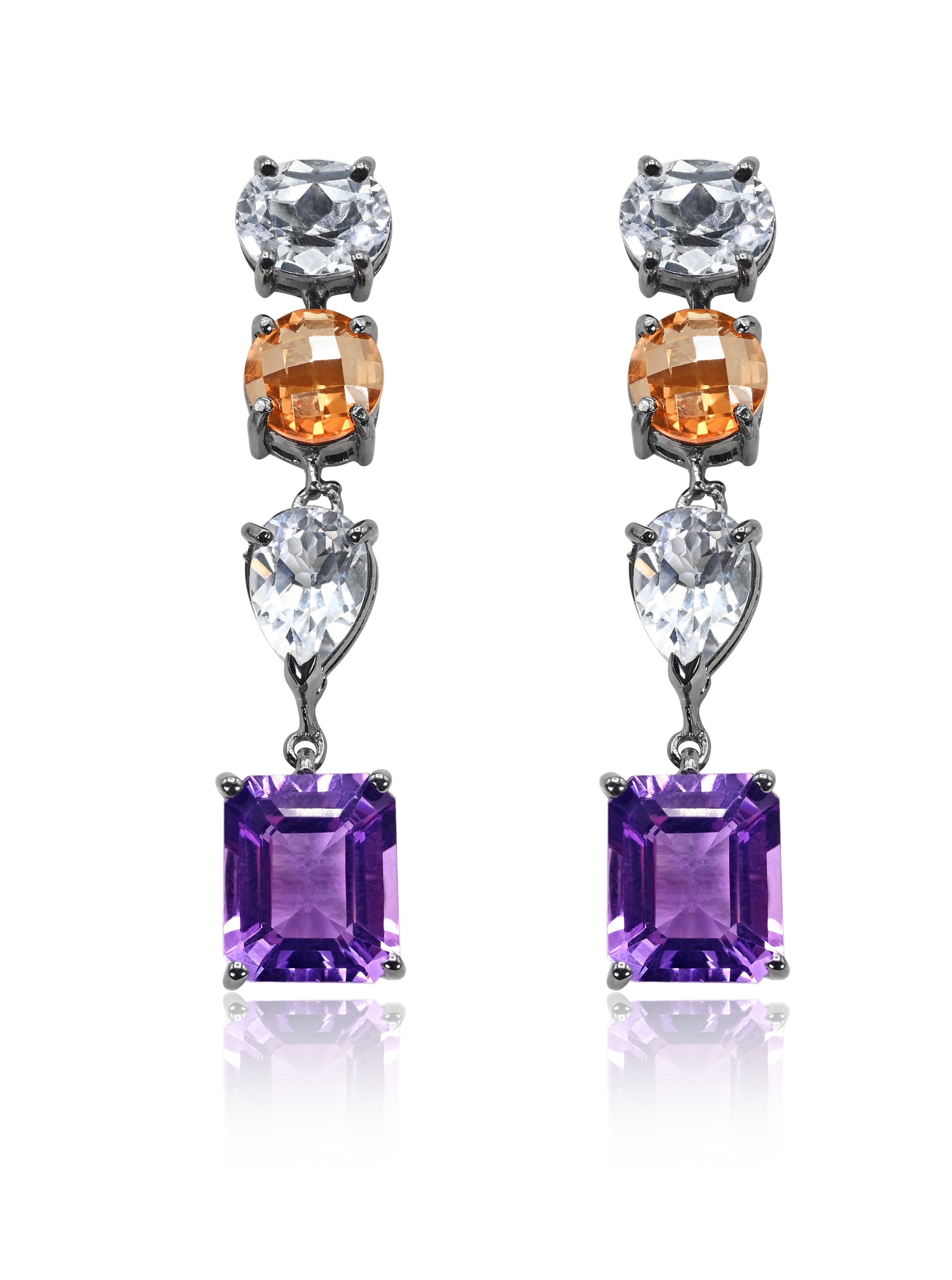 Stones Drop Earrings