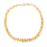 Large Faceted Citrine Vermeil Necklace