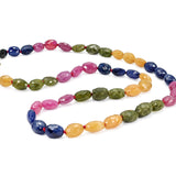 Multi Color Sapphire Beads Necklace
