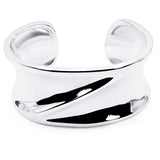 Brooklyn Wide Cuff Bracelet Sterling Silver