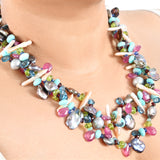 Aruba Multi Stone Statement Necklace