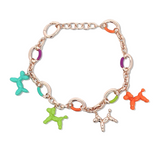 Gold Animal Charm Bracelet