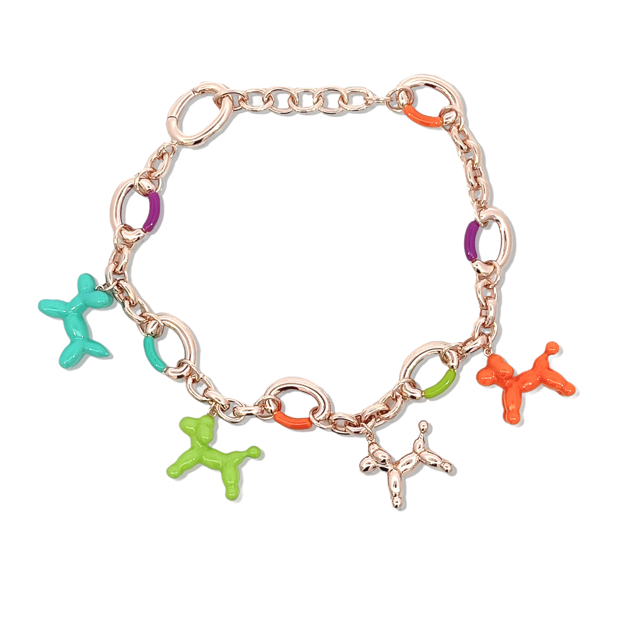 Gold Animal Charm Bracelet