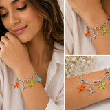 Enamel Animal Charm Bracelet
