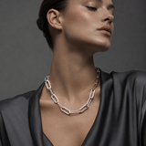 Manhattan Sterling Silver Link Chain Necklace