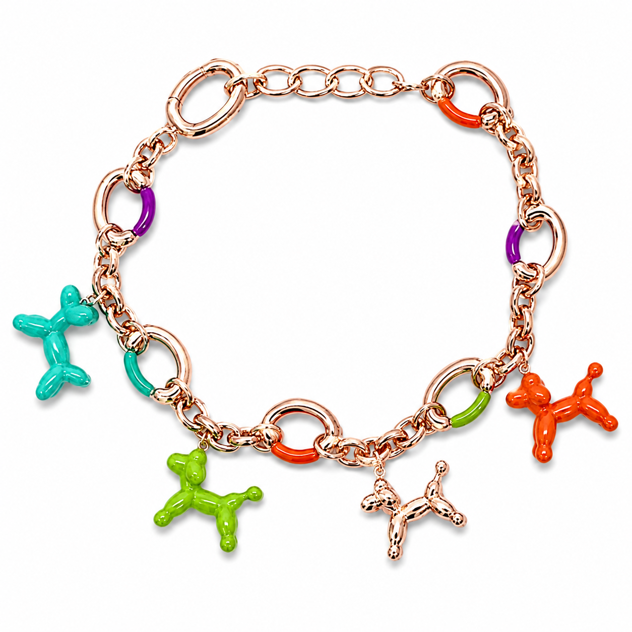 Enamel Animal Charm Bracelet