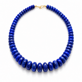 One-of-a-Kind Large Faceted Lapis Lazuli Necklace | 14K Gold