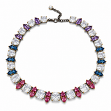 London Blue Topaz & Pink Topaz Statement Necklace