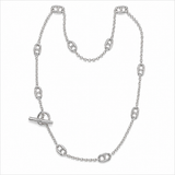 Metropolitan Sterling Silver Long Link Necklace