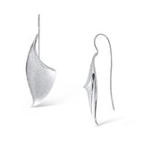 Sterling Silver Freeform Lily Petal Earrings