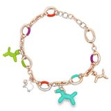 Enamel Animal Charm Bracelet