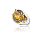 Citrine Sapphire Ring 