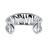 Wild Zebra Sterling Silver Cuff Bracelet