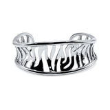 Wild Zebra Sterling Silver Cuff Bracelet