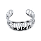 Wild Zebra Sterling Silver Cuff Bracelet