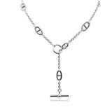 Emma Sterling Silver 32" Long Chain Necklace