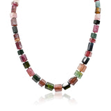 Large Tourmaline 14K Gold Necklace  One of A Kind