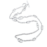 Emma Sterling Silver 32" Long Chain Necklace