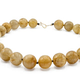 Gumball Golden Rutilated Quartz 14K Gold