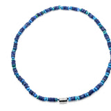 Men's Opal and Sodalite Heishi Beads Necklace