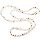 Mia Pearl and Tourmaline Long Necklace