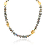 Labradorite Citrine Tourmaline Necklace Beads