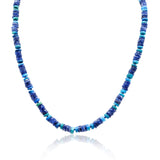 Men's Opal and Sodalite Heishi Beads Necklace