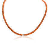 Madagascar Garnet 14K Beads Necklace