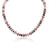 Harper Strawberry Quartz Iolite Beads Necklace