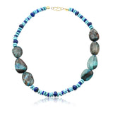 Julia Chrysocolla Lapis Lazuli Turquoise Necklace