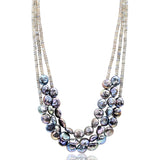 Tamaya Coin Pearl Labradorite Necklace