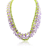 Amara Amethyst Peridot Statement Necklace