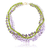 Amara Amethyst Peridot Statement Necklace