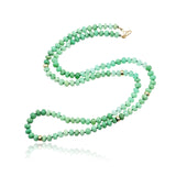 Chrysoprase 14K Gold Beads Necklace 34"