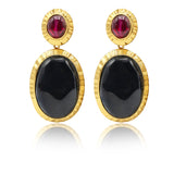 Double Stone Earrings 