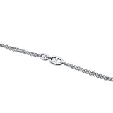 Sterling Silver Mariner & Rolo Chain Toggle Bracelet