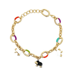 Enamel Animal Charm Bracelet